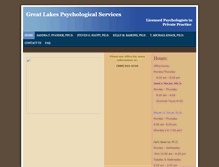 Tablet Screenshot of greatlakespsychologicalservices.com
